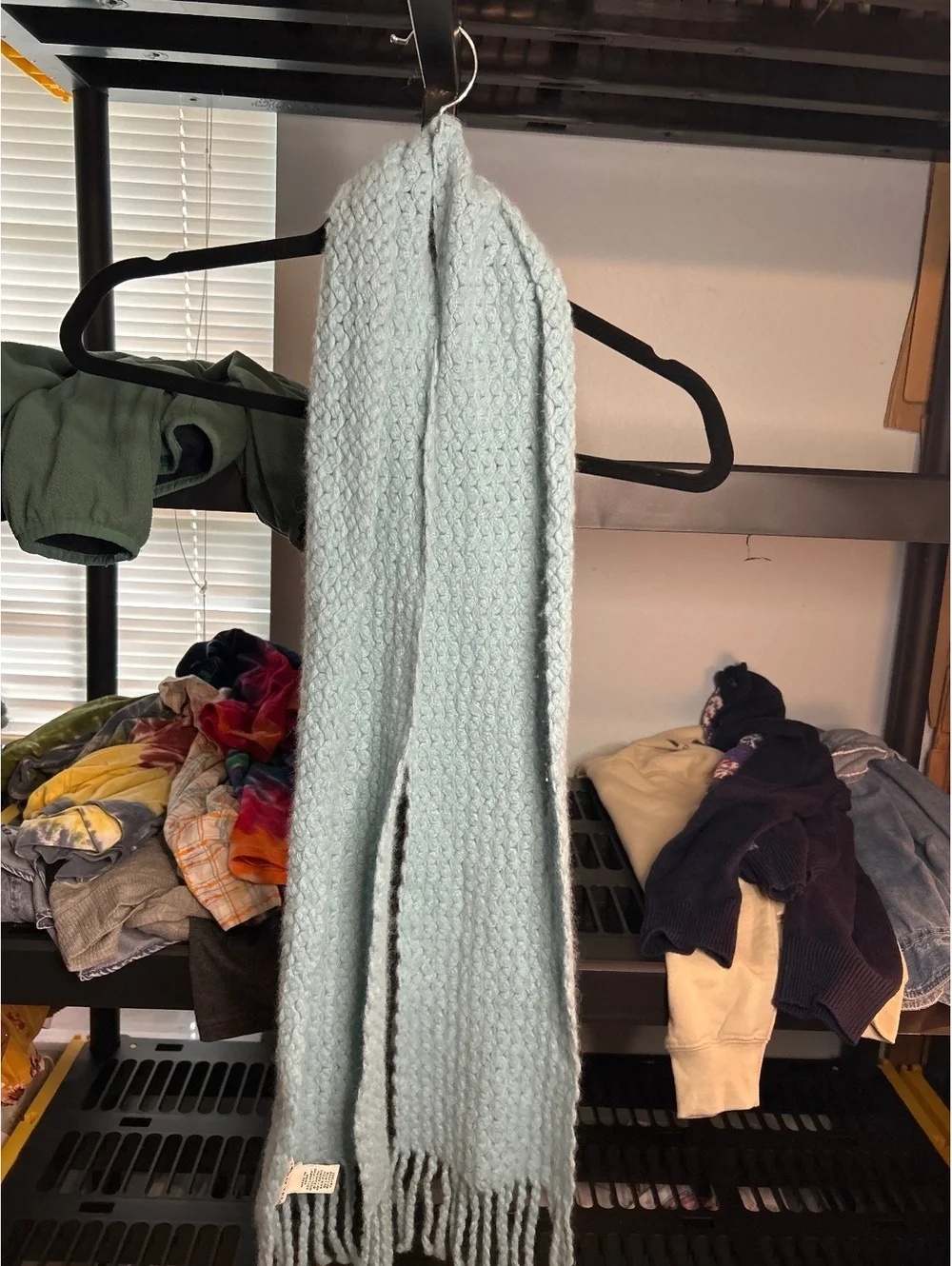Banana Republic Light Blue Lambs Wool and Rabbit Hair Scarf